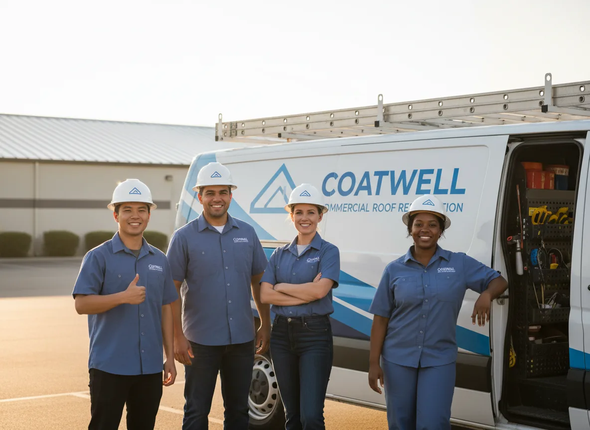 Commercial roof coating company in Bath, IL